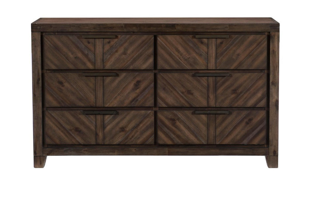 Parnell 6 Piece Eastern King Bedroom Set In Distressed Espresso 1648K-1Ek-6Set | Homelegance