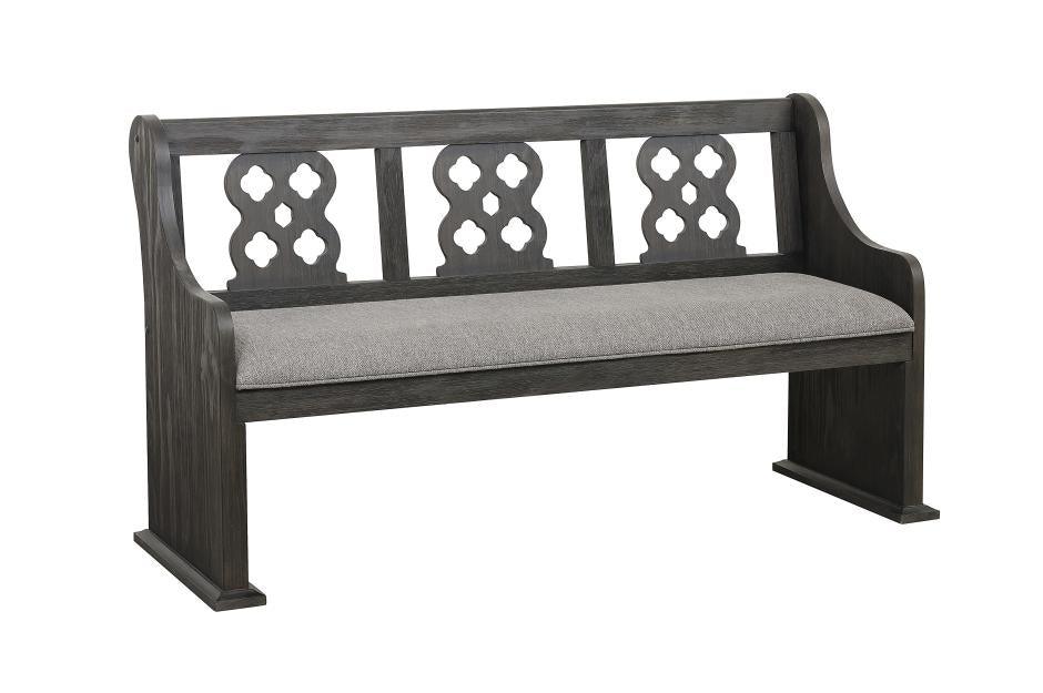 Arasina Dark Pewter 6 Piece Extendable Rectangular Dining Table Set 5559N-96-6 | Homelegance