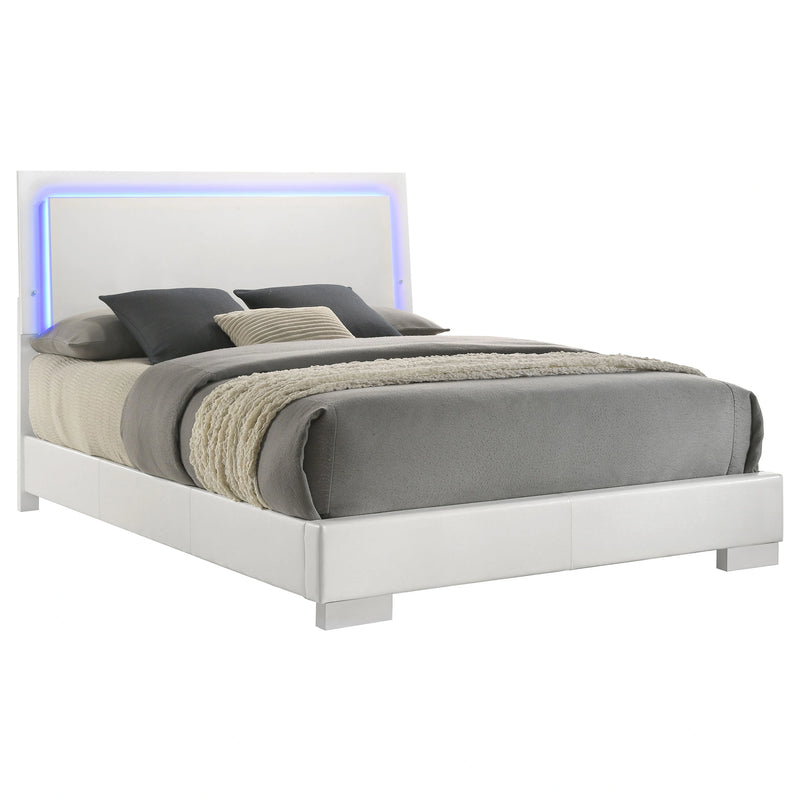 Felicity Panel Bed with LED Lighting
