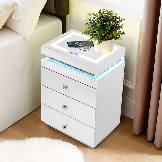 Sohu White Nightstand