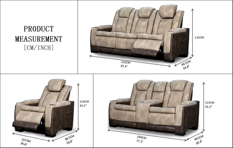 7800 RECLINER LOVESEAT BROWN