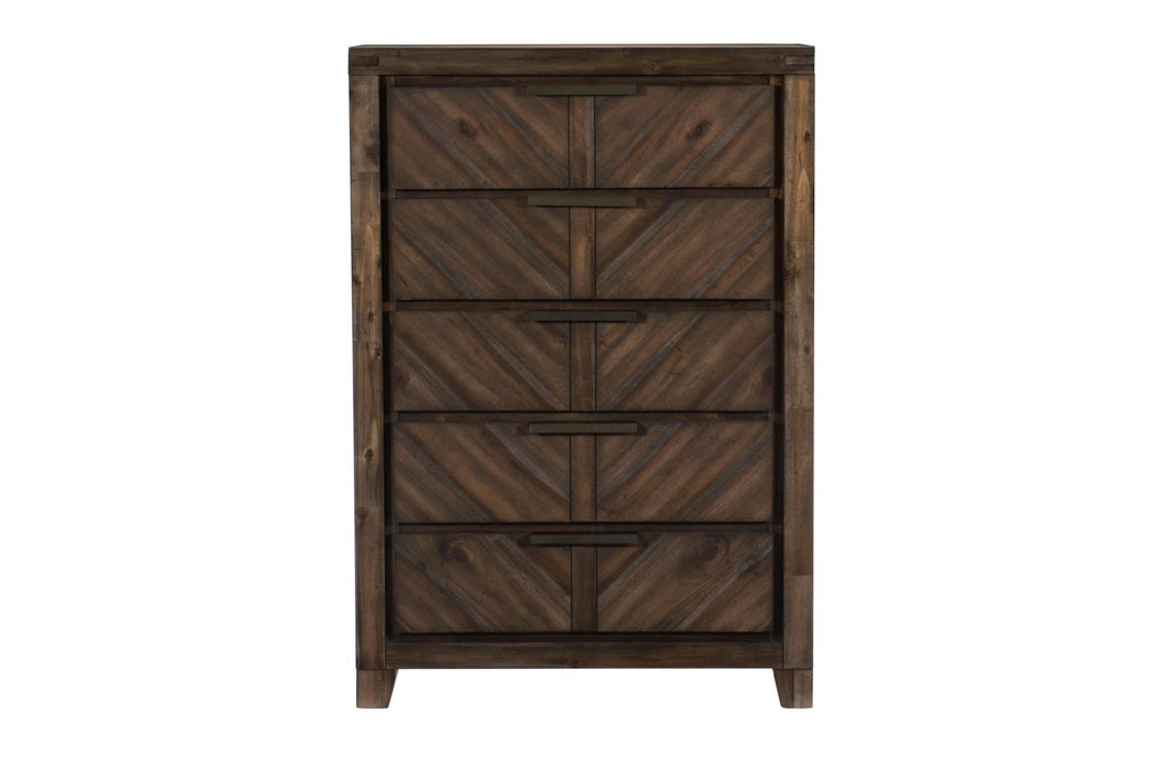 Parnell 6 Piece Eastern King Bedroom Set In Distressed Espresso 1648K-1Ek-6Set | Homelegance