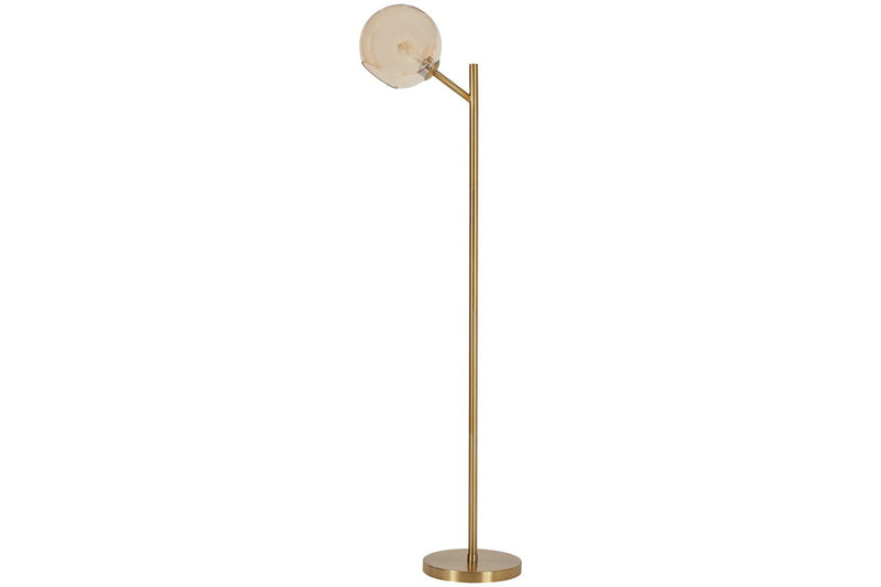Abanson Amber/Gold Finish Floor Lamp - DMV FurnitureFloor Lamps