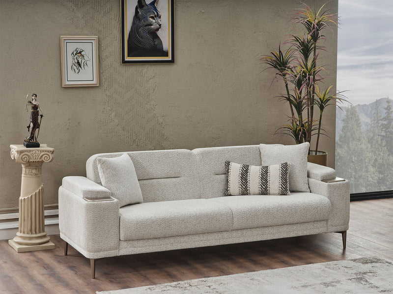 Abant Convertible Loveseat in Cream - 200-SER-ABA-PINAR21-2