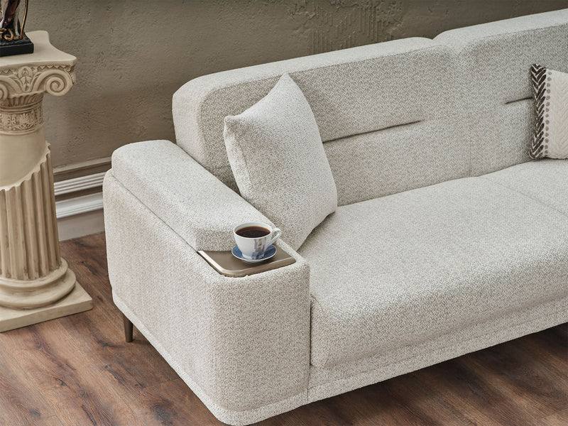 Abant Convertible Loveseat in Cream - 200-SER-ABA-PINAR21-2