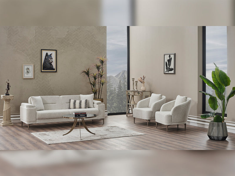 Abant Convertible Loveseat in Light Grey - 200-SER-ABA-PINAR17-2