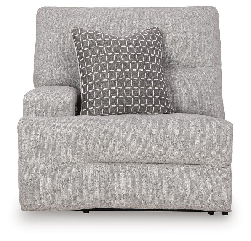 Acklen Place Pewter 5-Piece Power Reclining Sectional - 93605S3