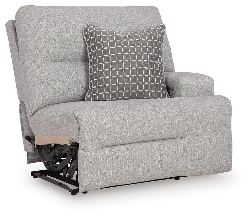 Acklen Place Pewter 6-Piece Power Reclining Sectional - 93605S9