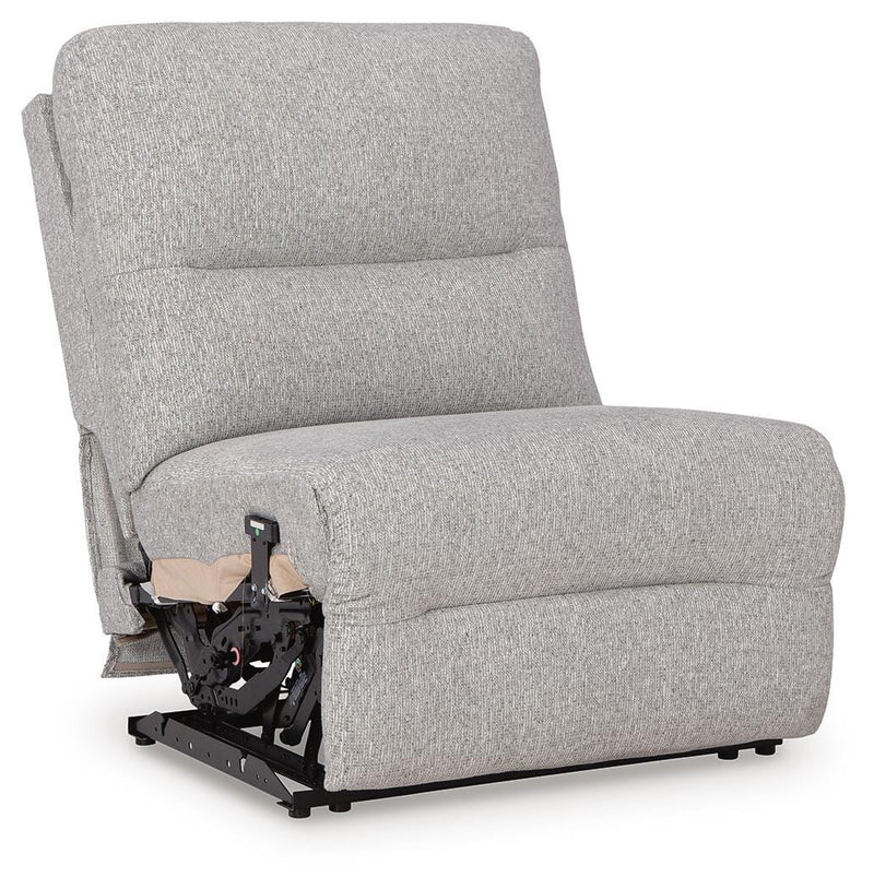 Acklen Place Pewter 6-Piece Power Reclining Sectional - 93605S9