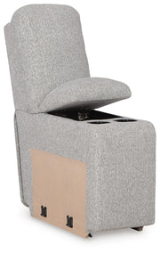 Acklen Place Pewter 7-Piece Power Sectional Reclining Sofa with Storage Console - 93605S20