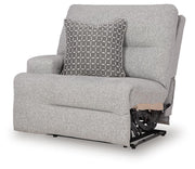 Acklen Place Pewter 7-Piece Power Sectional Reclining Sofa with Storage Console - 93605S20