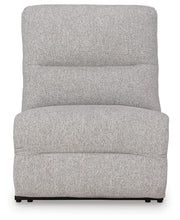 Acklen Place Pewter 7-Piece Power Sectional Reclining Sofa with Storage Console - 93605S20
