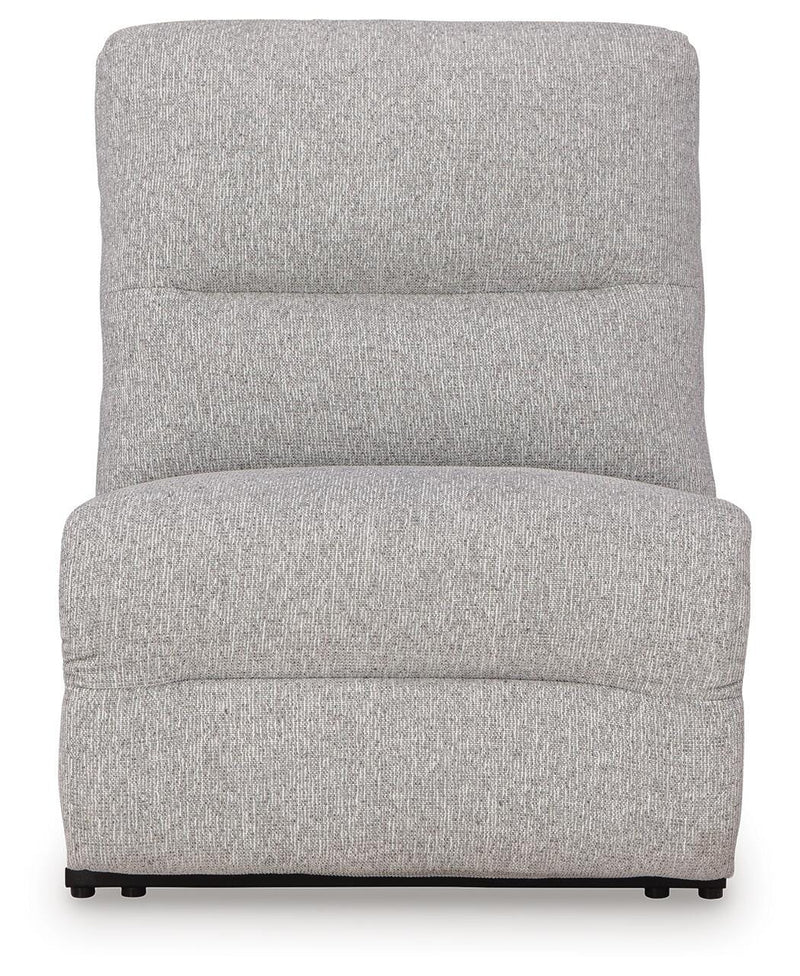 Acklen Place Pewter 7-Piece Power Sectional Reclining Sofa with Storage Console - 93605S20
