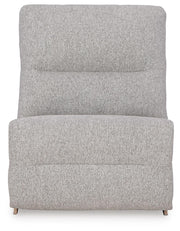 Acklen Place Pewter 7-Piece Power Sectional Reclining Sofa with Storage Console - 93605S20