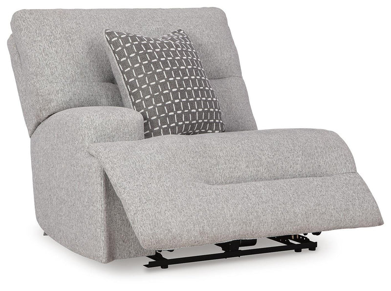 Acklen Place Pewter Left-Arm Facing Power Recliner - 9360558