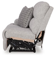 Acklen Place Pewter Left-Arm Facing Power Recliner - 9360558