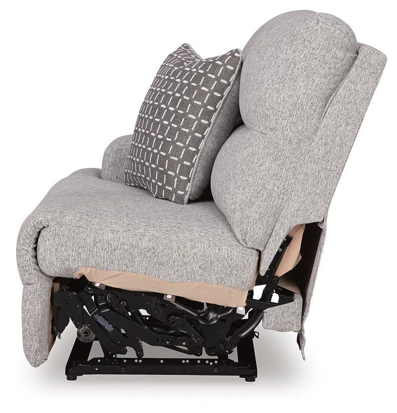 Acklen Place Pewter Left-Arm Facing Power Recliner - 9360558