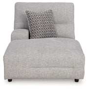 Acklen Place Pewter Left-Arm Facing Power Reclining Back Chaise - 9360579