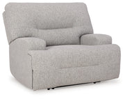 Acklen Place Pewter Oversized Power Recliner - 9360582
