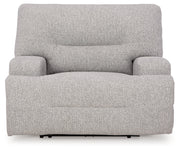 Acklen Place Pewter Oversized Power Recliner - 9360582