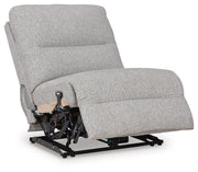 Acklen Place Pewter Power Armless Recliner - 9360531