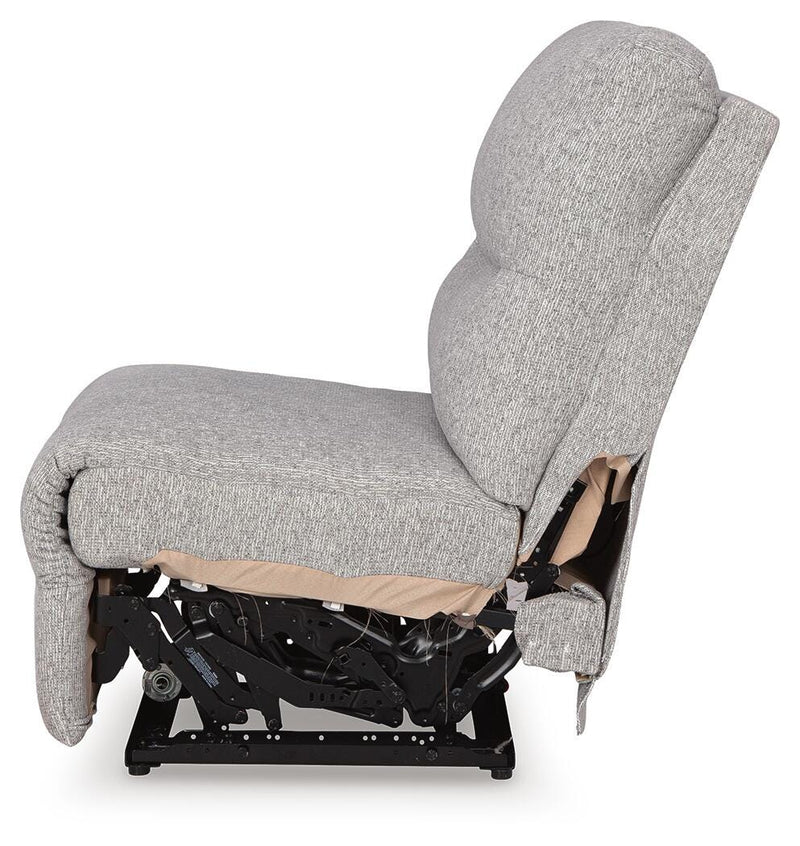 Acklen Place Pewter Power Armless Recliner - 9360531