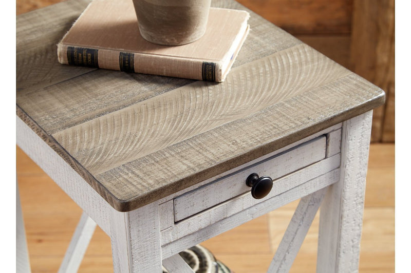 Adalane White/Gray Accent Table - DMV FurnitureTable