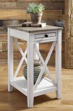 Adalane White/Gray Accent Table - DMV FurnitureTable