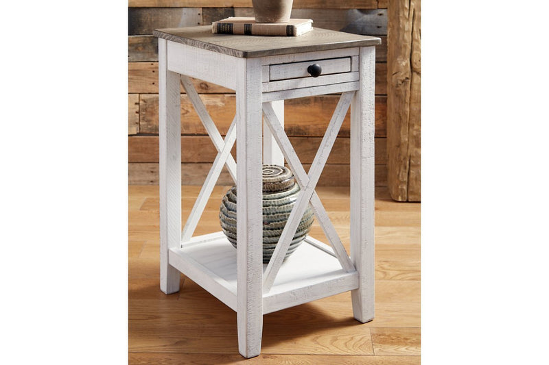Adalane White/Gray Accent Table - DMV FurnitureTable