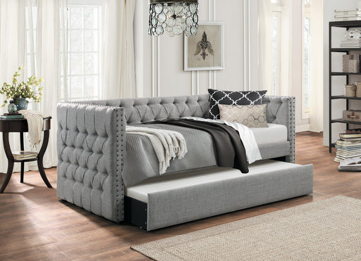 Adalie Gray Twin Daybed with Trundle - DMV FurnitureDaybed