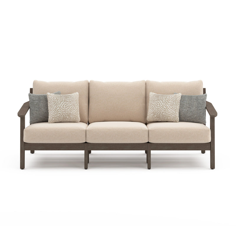 Adams Lane Dark Brown/Beige Outdoor Sofa - PCP602-838
