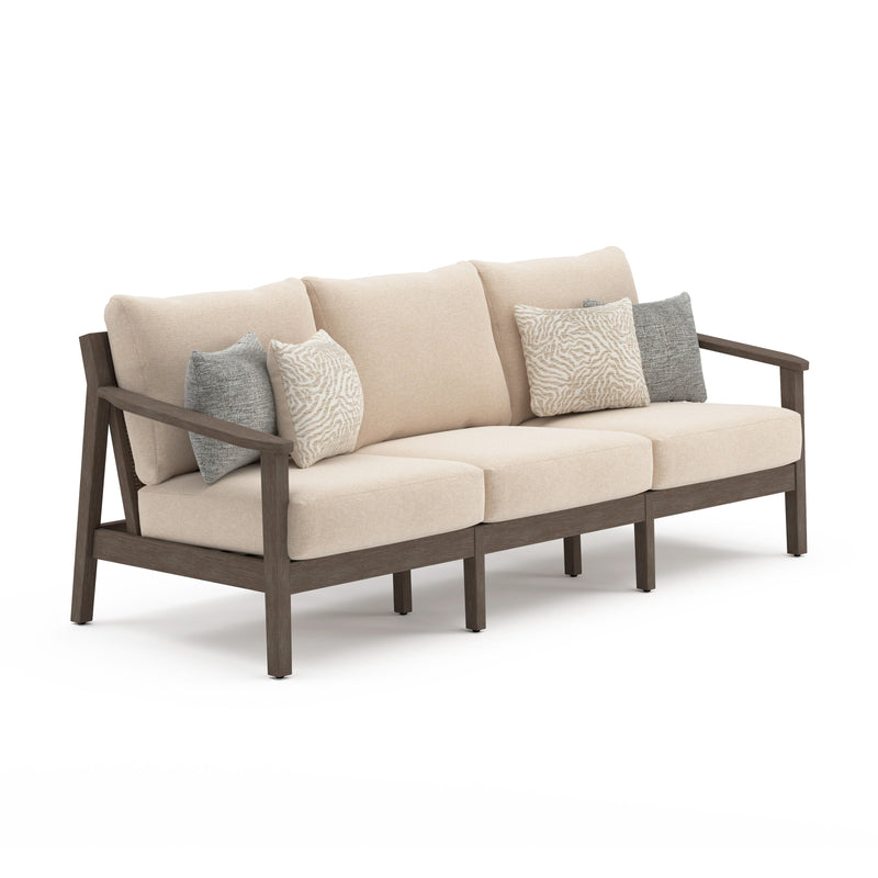 Adams Lane Dark Brown/Beige Outdoor Sofa - PCP602-838