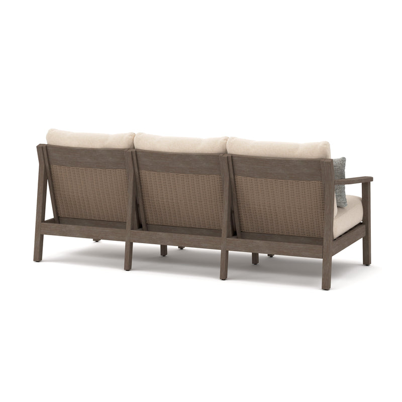 Adams Lane Dark Brown/Beige Outdoor Sofa - PCP602-838
