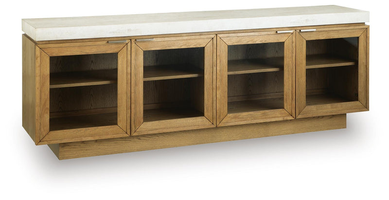 Adanworth Light Brown/Gray Accent Cabinet - A4000731