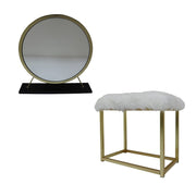 Adao Vanity Mirror & Stool - AC00931