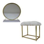 Adao Vanity Mirror & Stool - AC00932