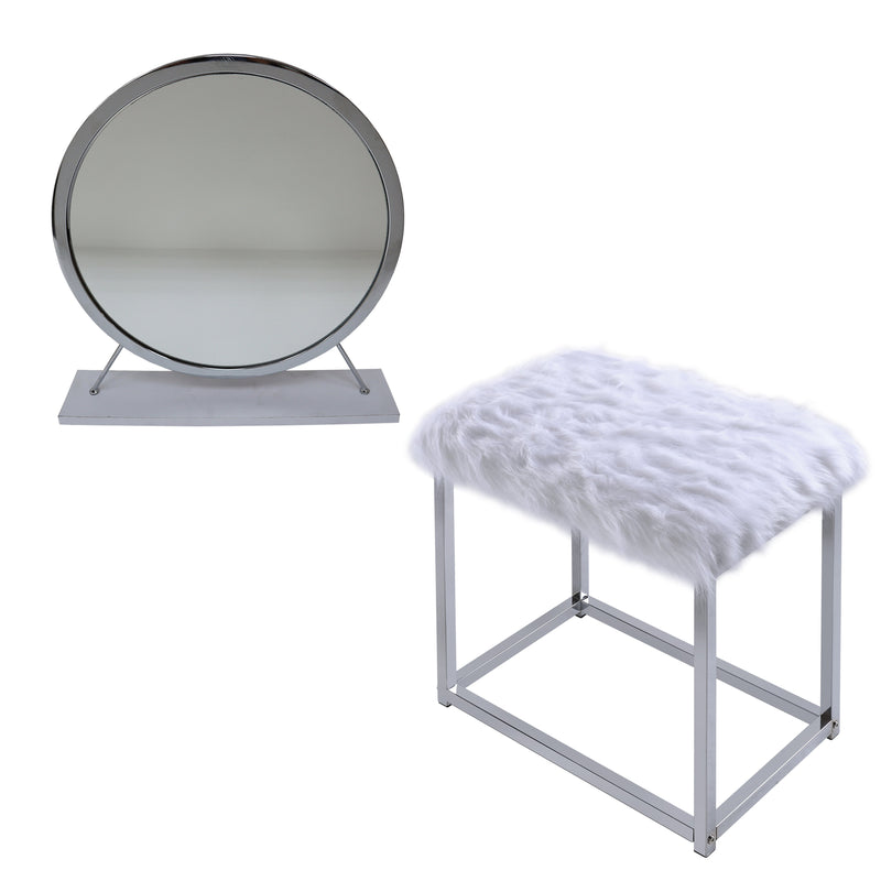 Adao Vanity Mirror & Stool - AC00935