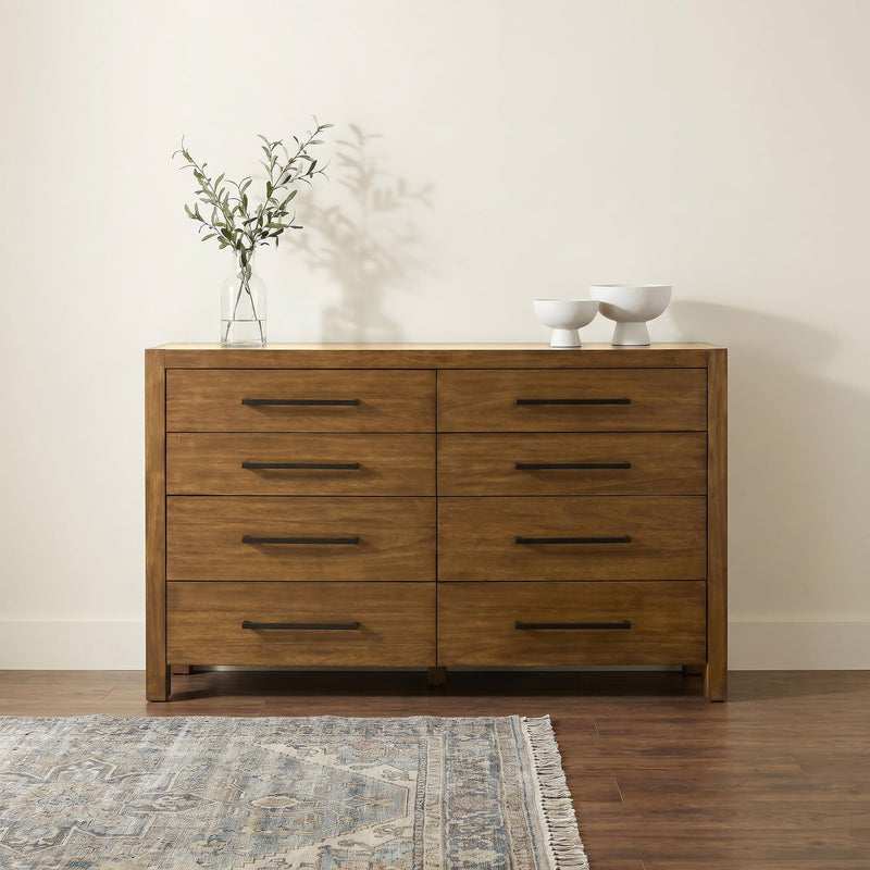 Adderley 8-drawer Bedroom Dresser Cabinet Warm Brown - 215853