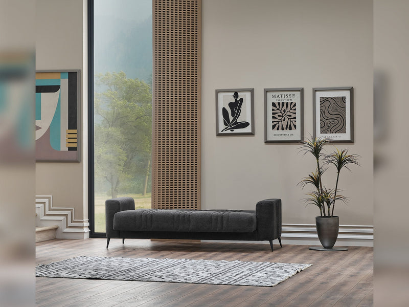 Adela Convertible Sofa Anthracite in Anthracite - 101-ADE-ELI10-3