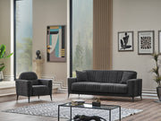 Adela Convertible Sofa Anthracite in Anthracite - 101-ADE-ELI10-3