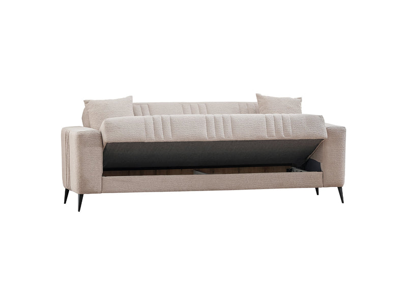 Adela Convertible Sofa Cream in Cream - 101-ADE-ELI02-3