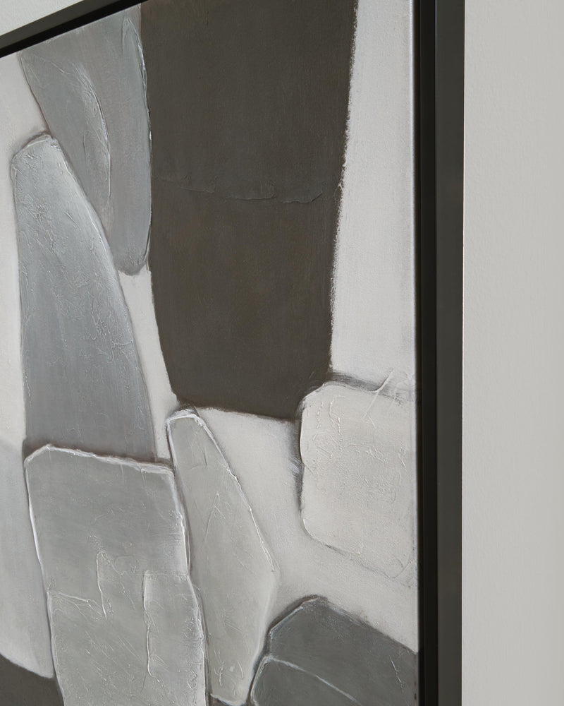 Adilson White/Gray/Black Wall Art - A8000463