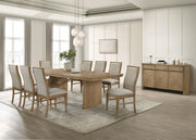 Adina 10-piece Extension Dining Set Distressed Light Brown - 193611-S10