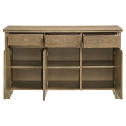Adina 3-door 59-inch Sideboard Server Distressed Light Brown - 193615