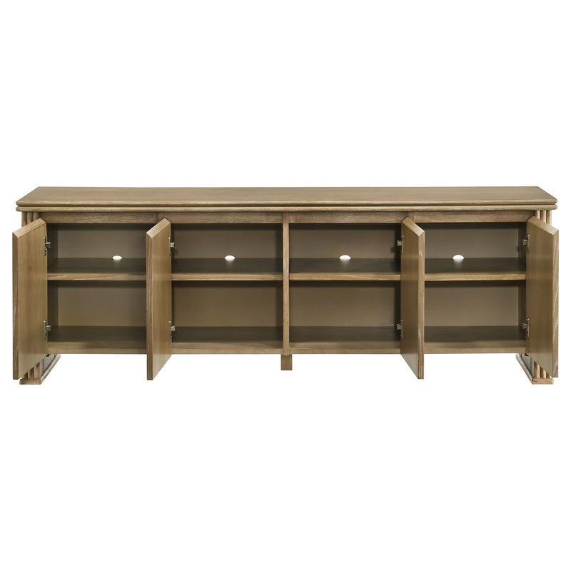 Adina 70-inch TV Stand Media Console Distressed Light Brown - 722933