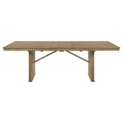 Adina 9-piece Extension Dining Set Distressed Light Brown - 193611-S9