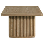 Adina Rectangular Wood Coffee Table Distressed Light Brown - 722858