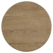 Adina Round Wood Side End Table Distressed Light Brown - 722937