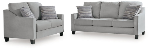 Adlai Sofa and Loveseat in Shadow - PKG019285