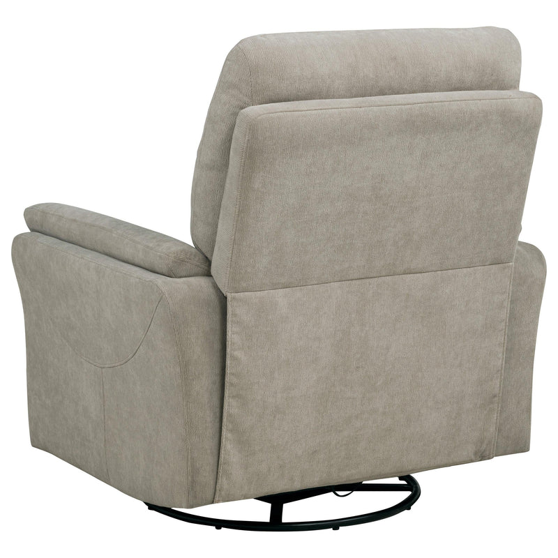 Adler Upholstered Power Swivel Glider Recliner Greige - 610423P